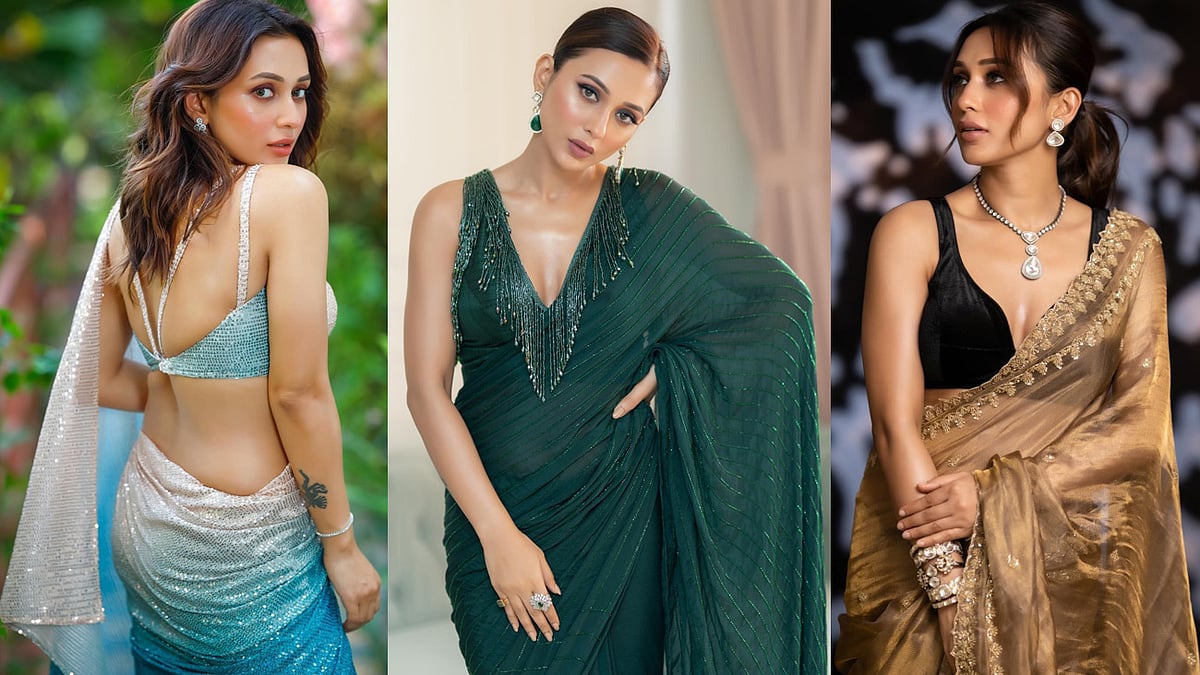 মিমি চক্রবর্তী নজর কাড়লেন শাড়িতে 