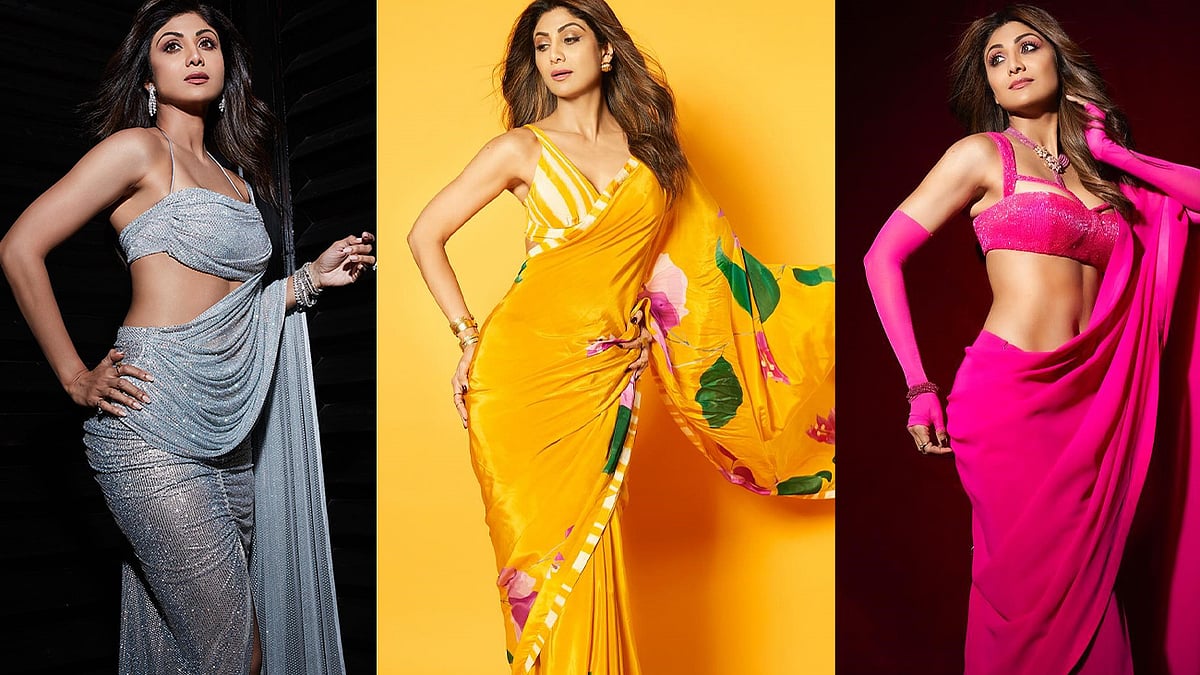 বলিউডের 'শাড়ি কুইন' শিল্পা শেঠি