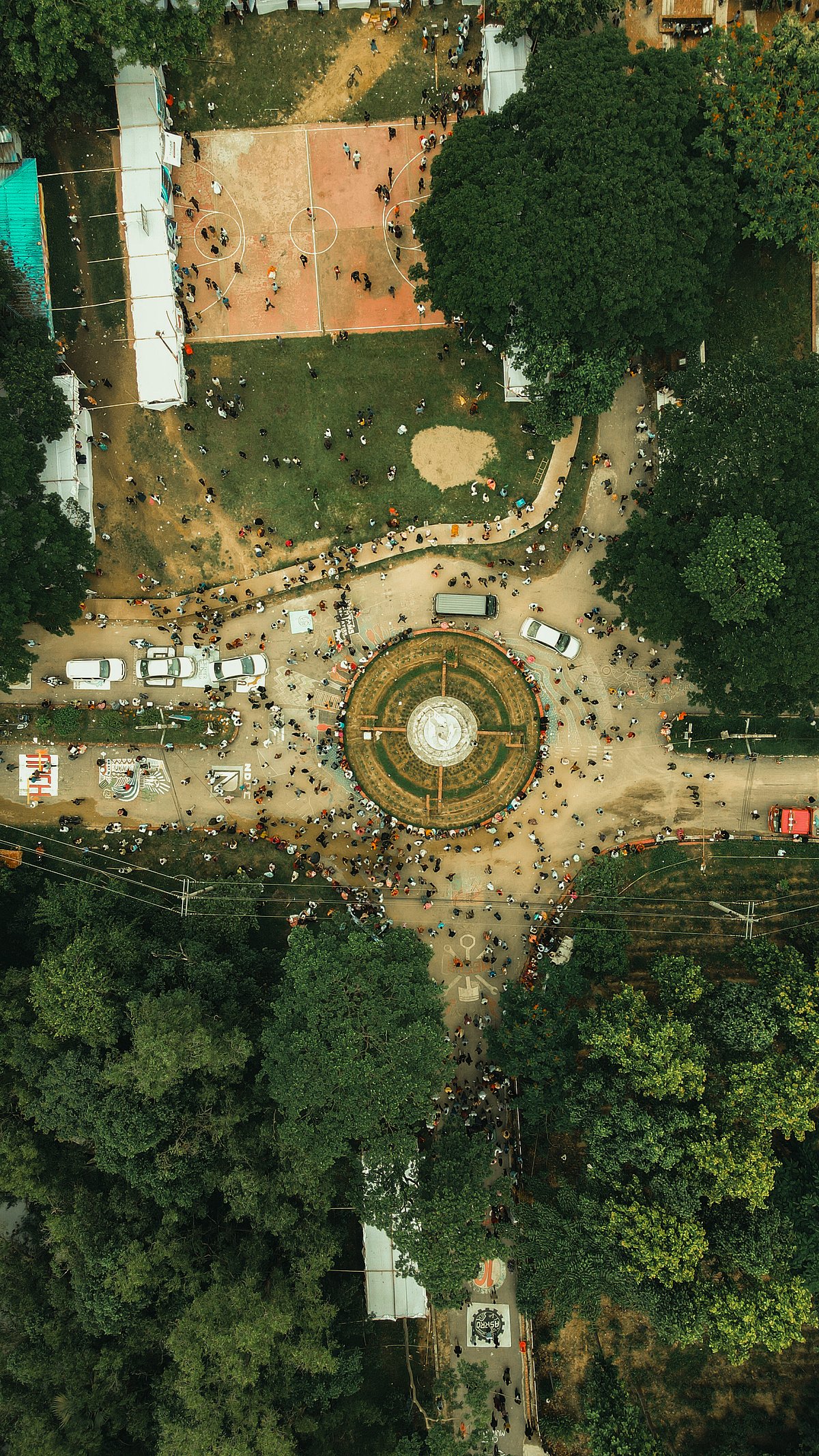 পাখির চোখে চুয়েট ক্যাম্পাস। ড্রোনের সাহায্যে ছবি তুলেছেন যন্ত্রকৌশল বিভাগের ইভান মাকসুদ