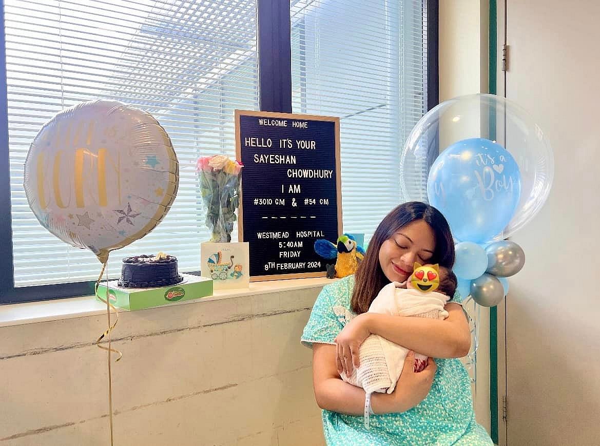 মা হয়েছেন ইশানা। ছবি: ফেসবুক