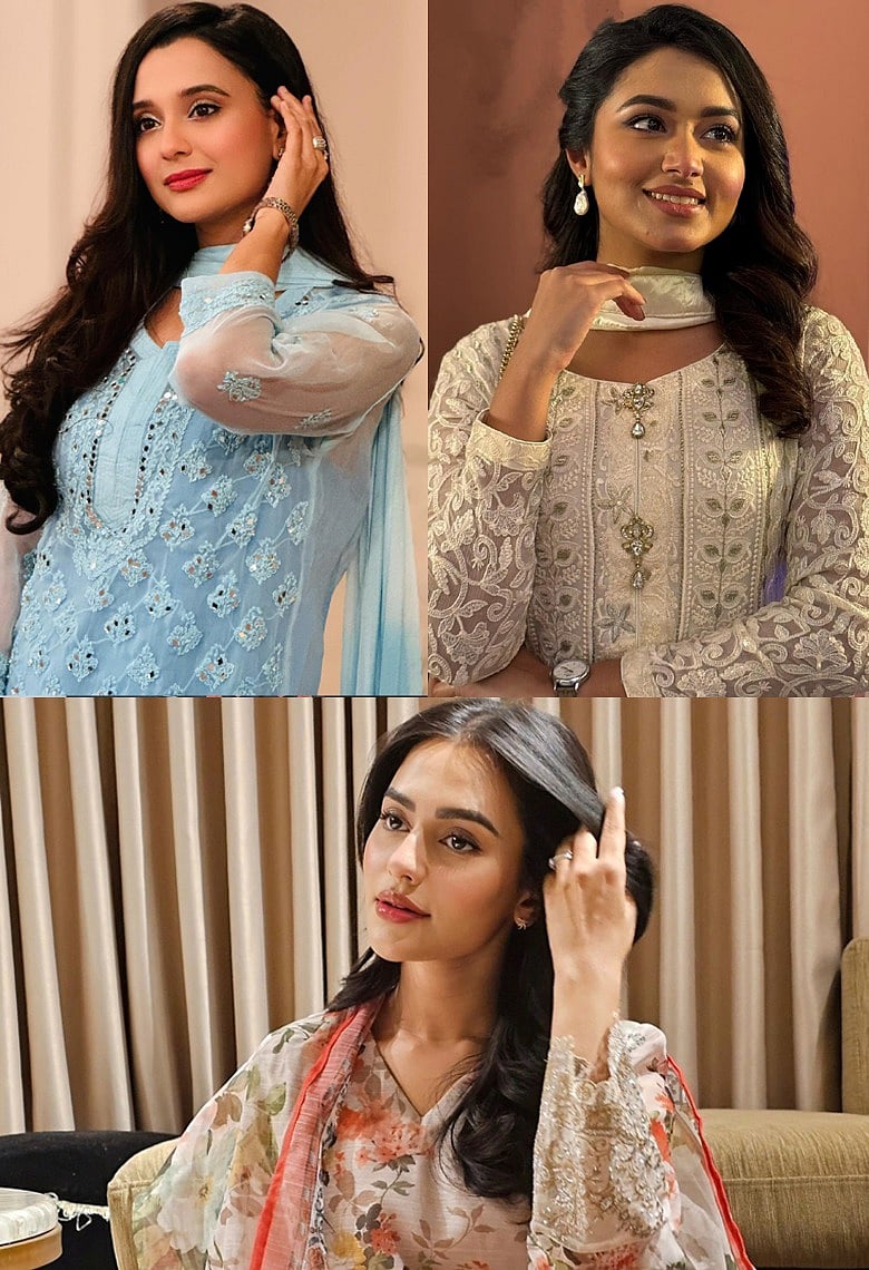 সালোয়ার–কামিজে দেশি তারকারদের ট্রেন্ডি লুক
