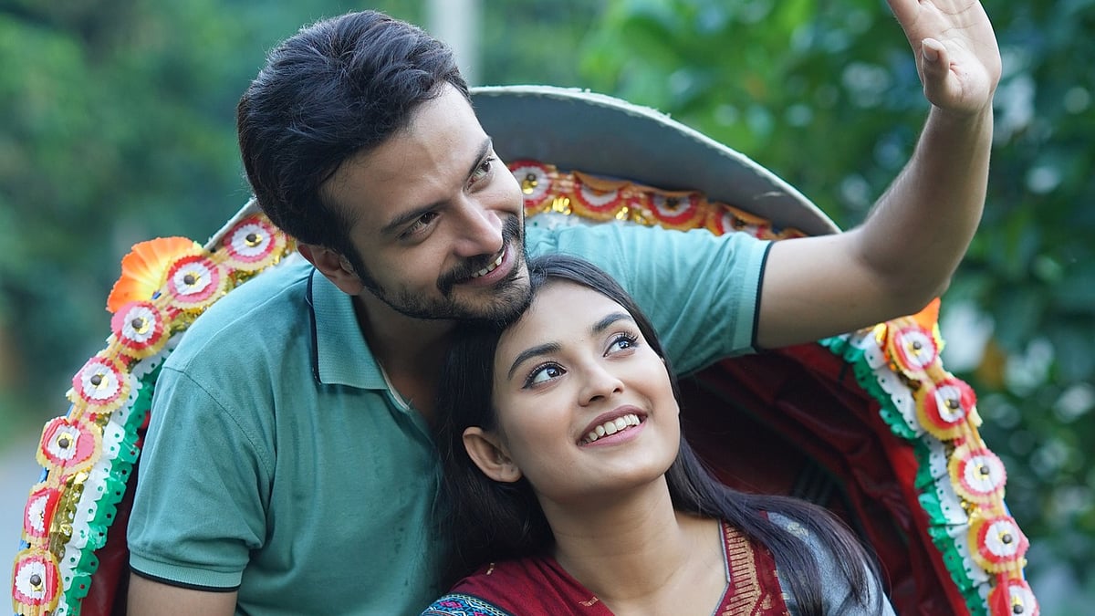 নাটকের দৃশ্যে তটিনী ও ইয়াশ। ফেসবুক থেকে 