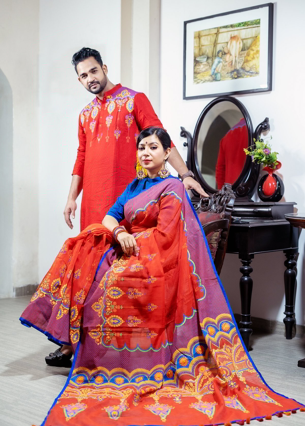 রঙ বাংলাদেশের বৈশাখী আয়োজনে আলপনা ও আগুনের থিম