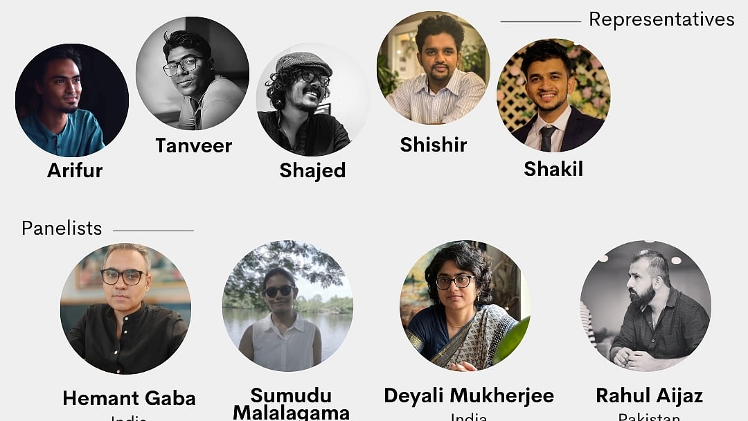 ‘টকিং আওয়ার শর্টফিল্মস বিয়ন্ড বর্ডারস’ শিরোনামে ভার্চ্যুয়াল আলোচনার আয়োজন করেন তাঁরা। ছবি: ফেসবুক