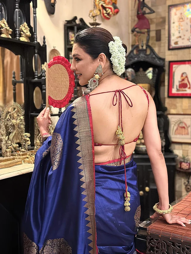 ব্লাউজে বাজিমাত করে চলেছেন জয়া ২০২৪-এ