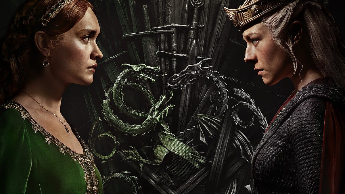 গত ১৬ জুন মুক্তি পাওয়া ‘হাউজ অব দ্য ড্রাগন’ একই সঙ্গে ফ্যান্টাসি আবার পলিটিক্যাল অ্যাকশন ড্রামা। এইচবিও-এর এই টেলিভিশন সিরিজ ৮.৪ রেটিং নিয়ে দর্শকদের পছন্দের তালিকায় এই সপ্তাহেও শীর্ষে রয়েছে। ছবি: আইএমডিবি