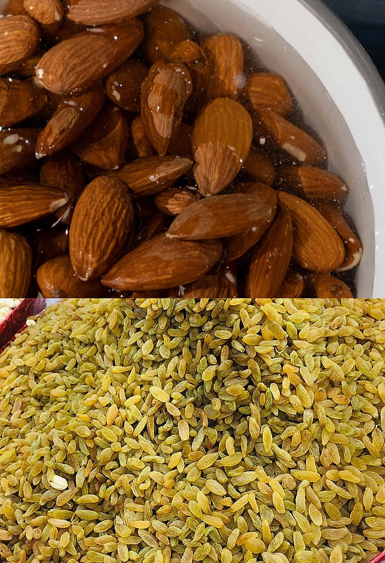 সারা রাত ভিজিয়ে রাখা কাঠবাদাম ও কিশমিশে রয়েছে জাদুকরি সব উপকার