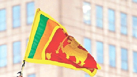 শ্রীলঙ্কার জাতীয় পতাকাফাইল ছবি: এএফপি