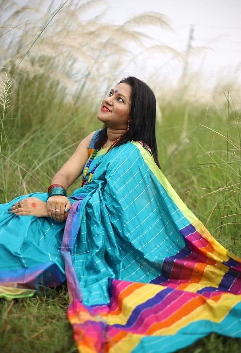 বৈচিত্র্যময় কালার প্যালেটে 'সাজো বাই সানজানা'-র শাড়ি