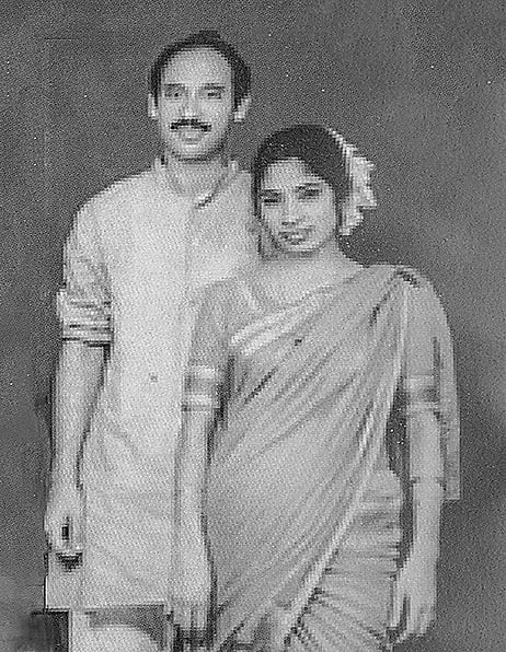 স্ত্রী শিরী হায়াতের সঙ্গে আবুল হায়াত