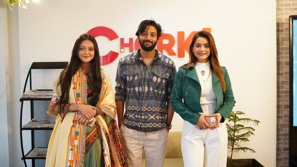 ‘ঘুমপরী’ ওয়েব ফিল্মে দেখা যাবে সংগীত শিল্পী পারশা মাহজাবীন, প্রীতম হাসান এবং অভিনেত্রী তানজিন তিশাকে। ছবি: চরকির সৌজন্যে