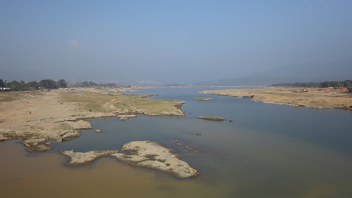 ধলাই নদের বর্তমান চিত্র।