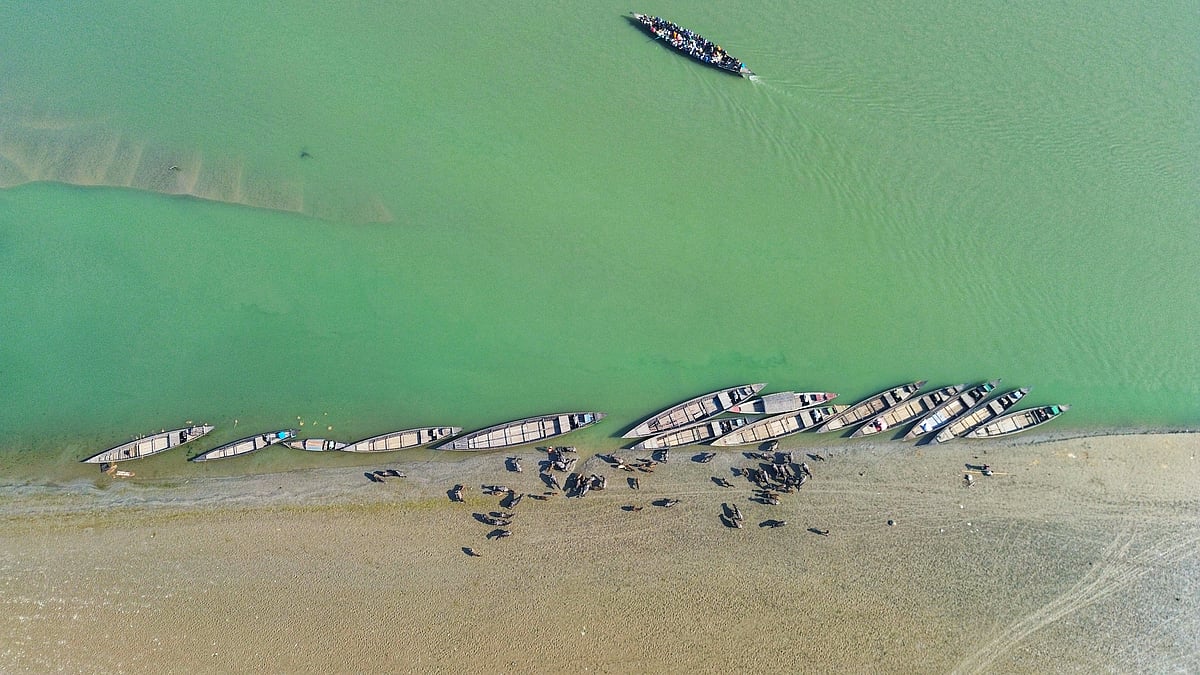 টেংরাকান্দি চরের নৌকাঘাট