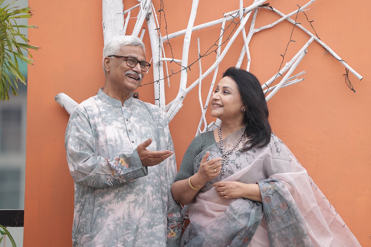 অভিনয়শিল্পী দম্পতি মাসুম বাসার ও মিলি বাসার