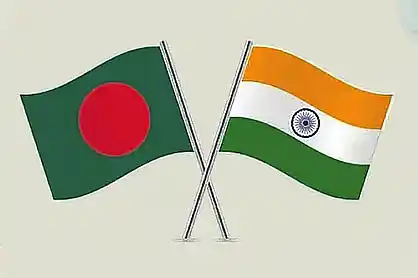 বাংলাদেশ ও ভারতের পতাকা