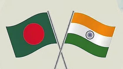 বাংলাদেশ ও ভারতের পতাকা