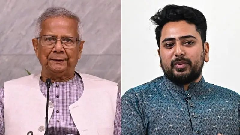 অধ্যাপক ইউনূস ‘পদত্যাগের বিষয়ে ভাবছেন’: নাহিদ ইসলাম