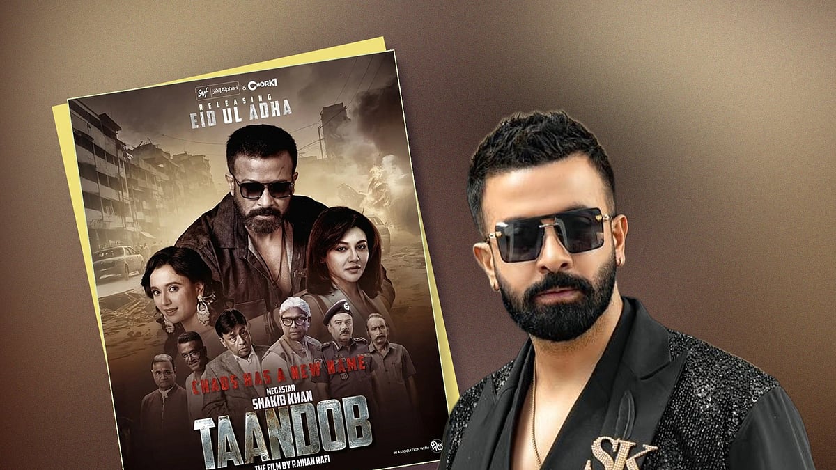 গতকাল প্রেক্ষাগৃহে মুক্তি পেয়েছে শাকিব খান অভিনীত ‘তাণ্ডব’। কোলাজ