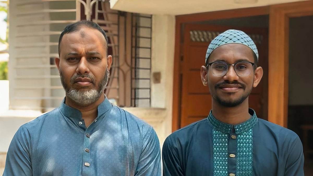 বাবার সঙ্গে ছেলে