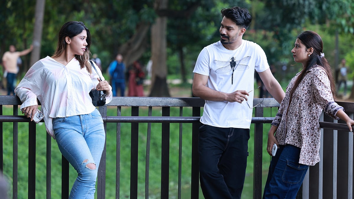 মডেল: মেহরুন, নীল ও দিশা। ছবি: কবির হোসেন