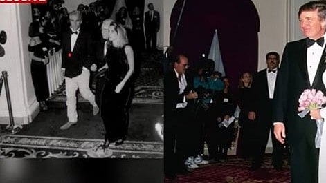 জেফরি এপস্টেইনকে ১৯৯৩ সালে ডোনাল্ড ট্রাম্পের বিয়ের অনুষ্ঠানে ঢুকতে দেখা যাচ্ছে। ছবি: সিএনএনের ইউটিউব ভিডিও থেকে নেওয়া