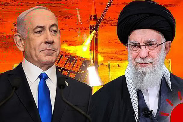 ইসরায়েলের প্রধানমন্ত্রী বেনিয়ামিন নেতানিয়াহু ও ইরানের সর্বোচ্চ নেতা আয়াতুল্লাহ আলী খামেনি