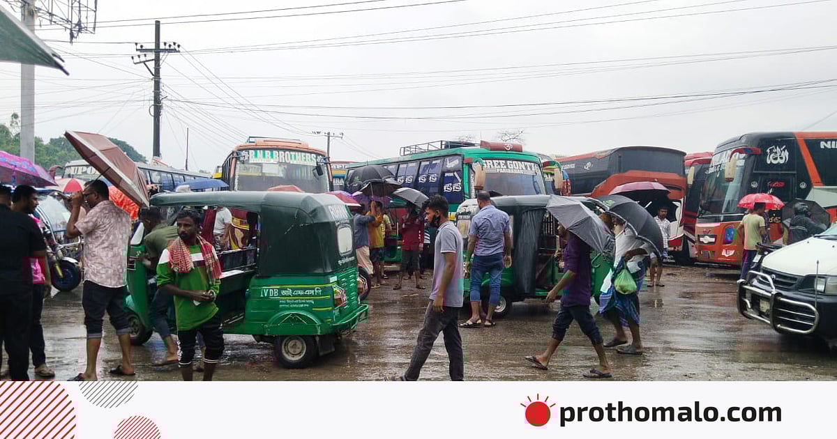 সুনামগঞ্জে তিন দফা দাবিতে পরিবহন ধর্মঘটে বাস চলাচল বন্ধ, ভোগান্তি