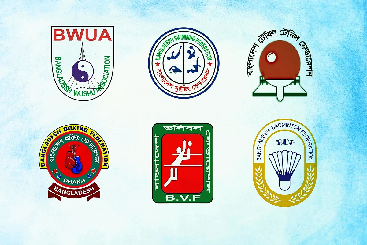 সম্প্রতি উশু, সাঁতার, টেবিল টেনিস, বক্সিং, ভলিবল ও ব্যাডমিন্টনে বিদেশি কোচ নিয়োগ দিয়েছে সংশ্লিষ্ট ফেডারেশনছবি: প্রথম আলো গ্রাফিক্স
