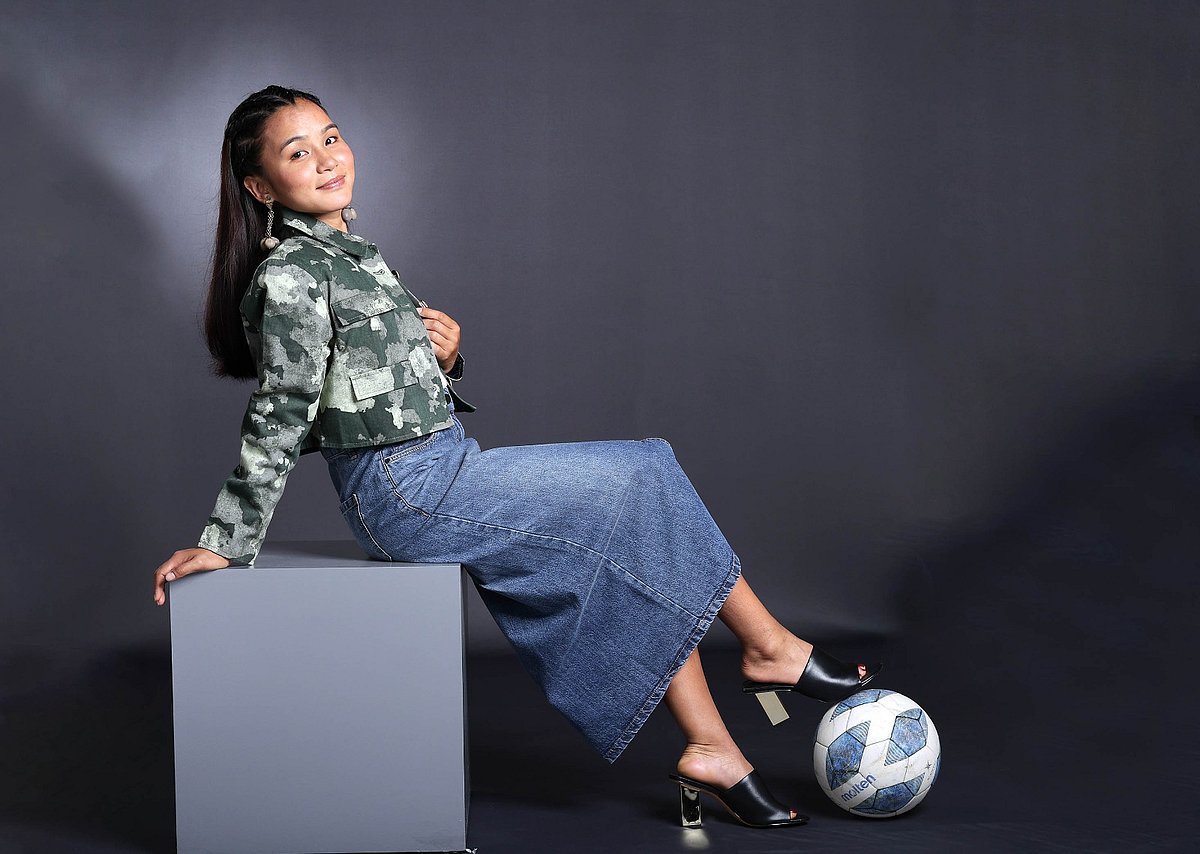 পোশাক: ঢেউ, সাজ: পারসোনা। ছবি: কবির হোসেন