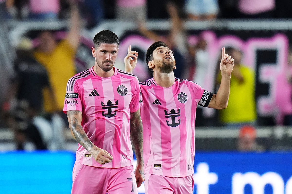 গোলের পর মেসির উদ্‌যাপন