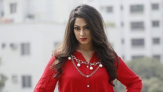 নায়িকা পপি। ছবি: প্রথম আলো 