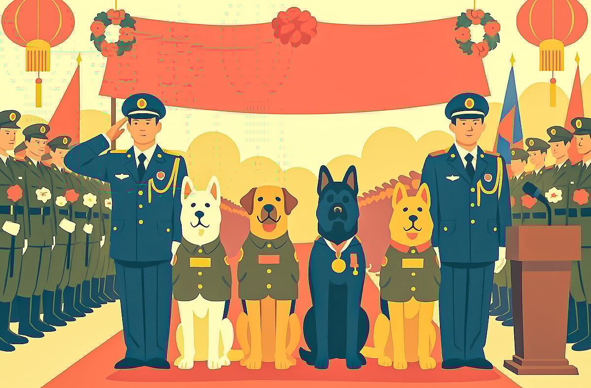 ঘটা করে অবসরে চার কুকুর