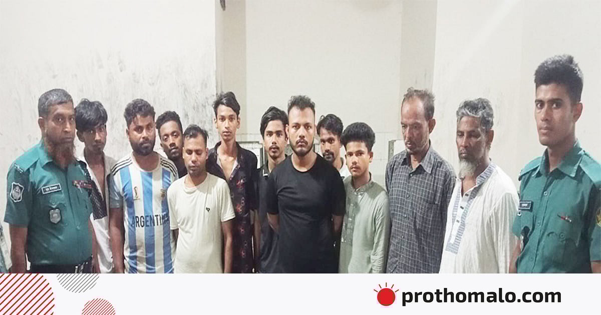 হাজারীবাগে ঝটিকা মিছিলের প্রস্তুতিকালে আওয়ামী লীগের ১১ নেতা-কর্মী গ্রেপ্তার
