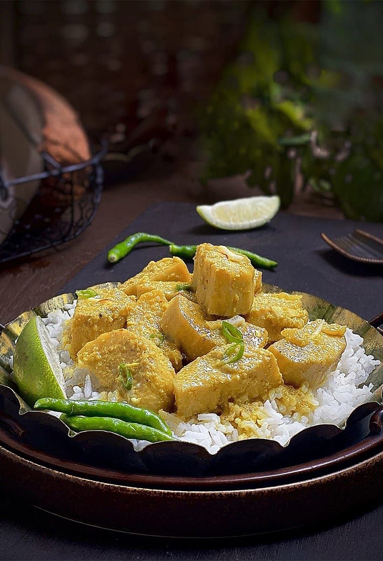 শারদীয় ভোজের নিরামিষ বিশেষ: কচুর কোরমা