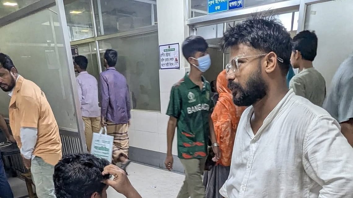 ছবি: আহতদের এক সহকর্মীর তোলা