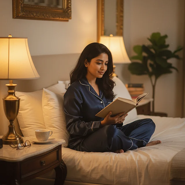 ফোন বা টিভির বদলে বই পড়া, মেডিটেশন বা এক কাপ স্লিপিং টি পান করতে পারেন
