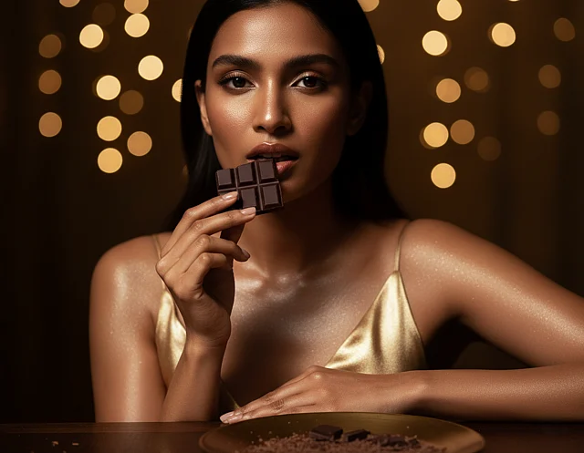 ডার্ক চকলেটে ত্বক হয় দীপ্তিময় ও মসৃণ