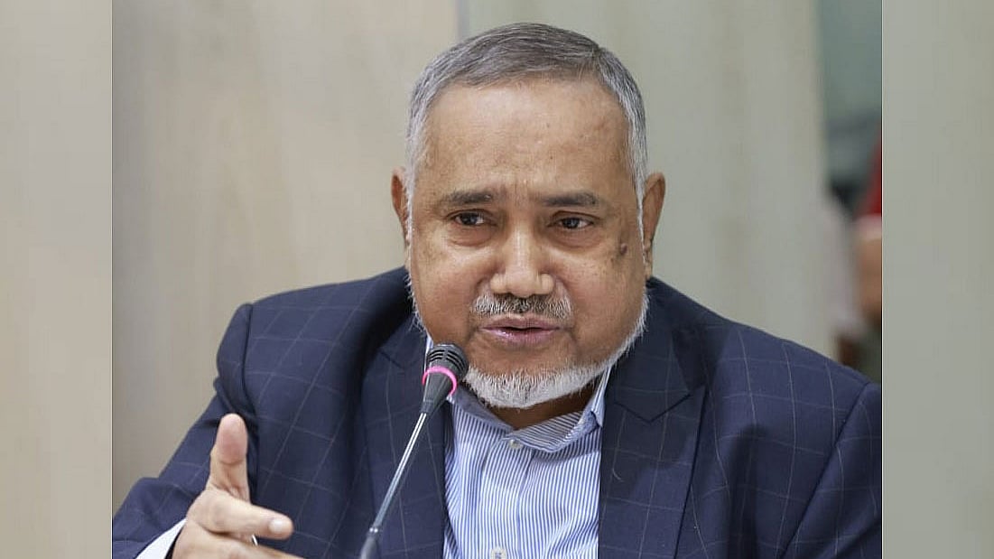 জামায়াতে ইসলামীর নায়েবে আমির সৈয়দ আবদুল্লাহ মুহাম্মদ তাহের । আজ বিকেলে প্রথম আলো কার্যালয়ে আয়োজিত গোলটেবিল বৈঠকে