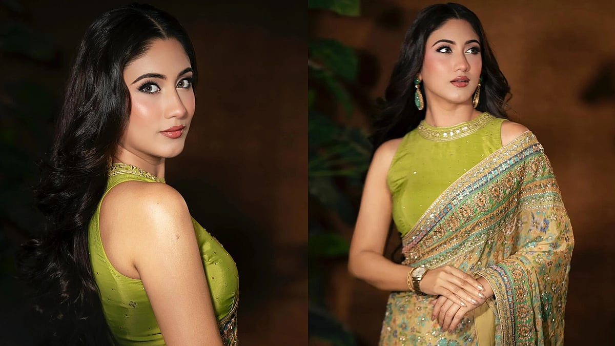 সাফা কবিরের অনিন্দ্যসুন্দর শাড়ির লুক