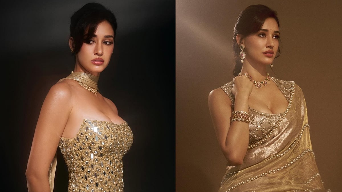 মোহময়ী সোনালি আভায় দিশা পাটানির ২ লুক