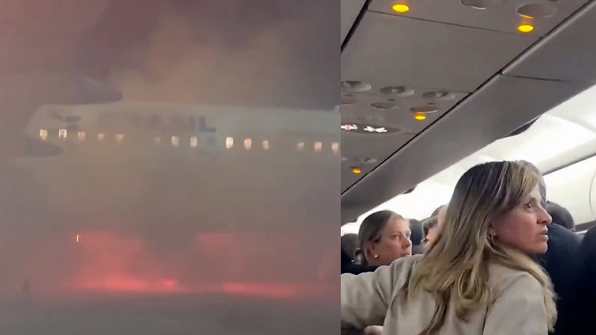 এয়ারবাসে হঠাৎ আগুন, অল্পের জন্য বাঁচলেন যাত্রীরা