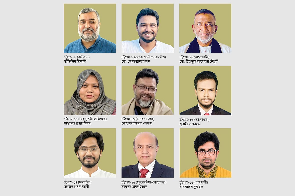 চট্টগ্রাম ও পার্বত্য জেলায় এনসিপির প্রার্থী কারা, লড়বেন কাদের সঙ্গে
