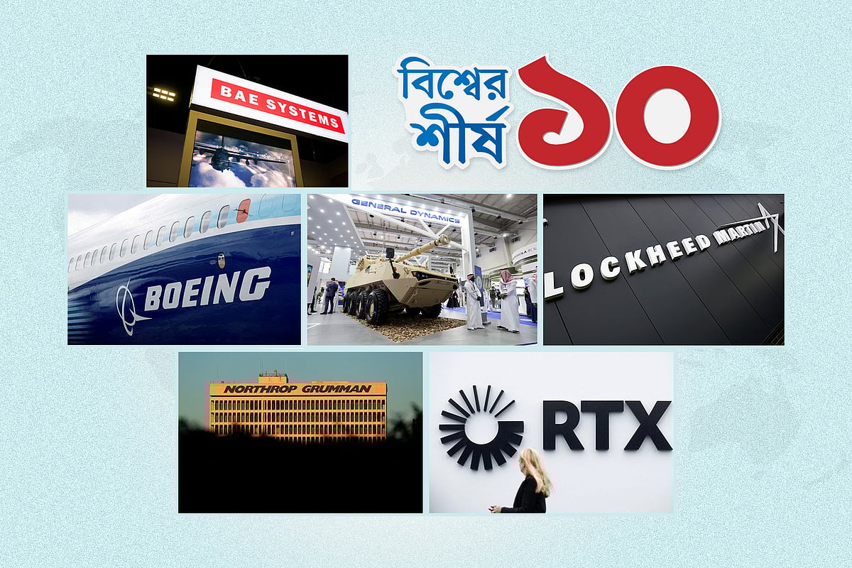 অস্ত্র উৎপাদন ও বিক্রিতে বিশ্বে কোন কোন দেশ সবচেয়ে এগিয়ে