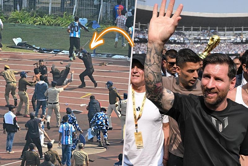 মেসিকে দেখতে না পেয়ে কলকাতায় স্টেডিয়াম ভাঙচুর, ক্ষোভ দর্শকদের