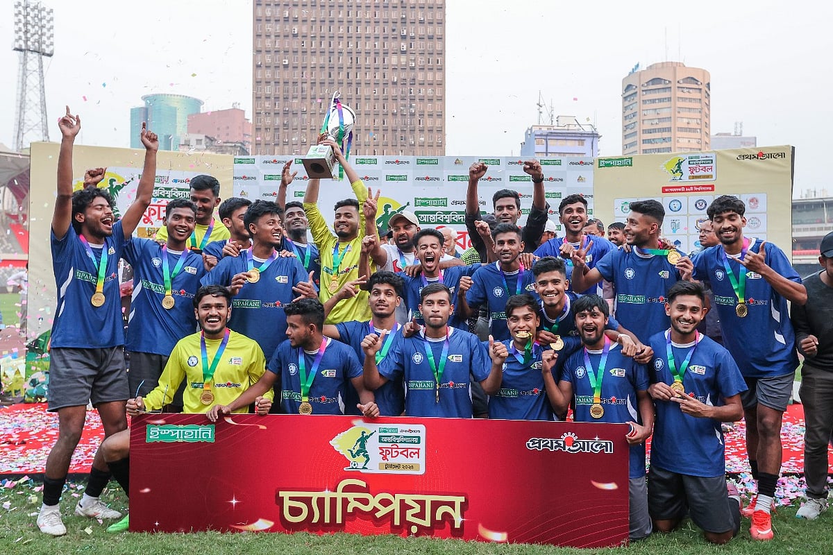 রুদ্ধশ্বাস টাইব্রেকারে গণ বিশ্ববিদ্যালয়কে হারিয়ে নতুন চ্যাম্পিয়ন এআইইউবি