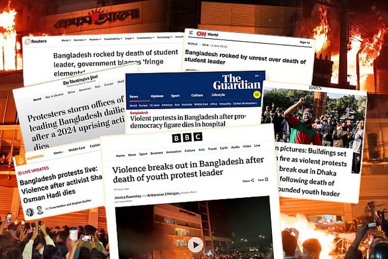 আন্তর্জাতিক গণমাধ্যমে প্রথম আলো–ডেইলি স্টারে হামলার খবর