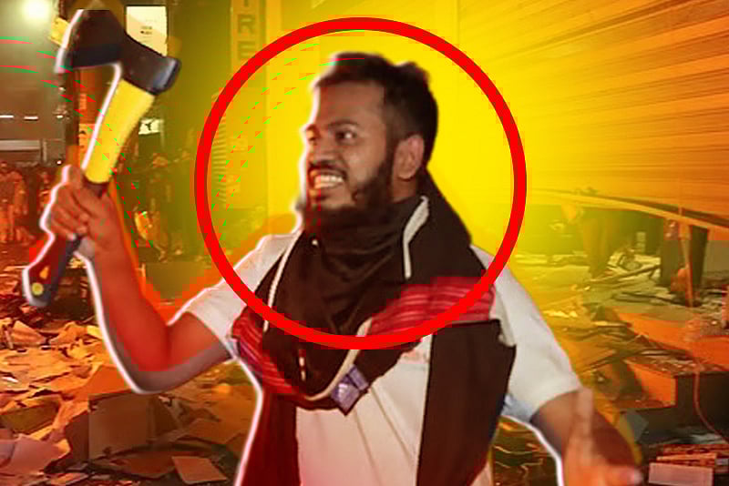 প্রথম আলোতে অগ্নিসংযোগ, কুড়াল হাতে সেই যুবক গ্রেপ্তার