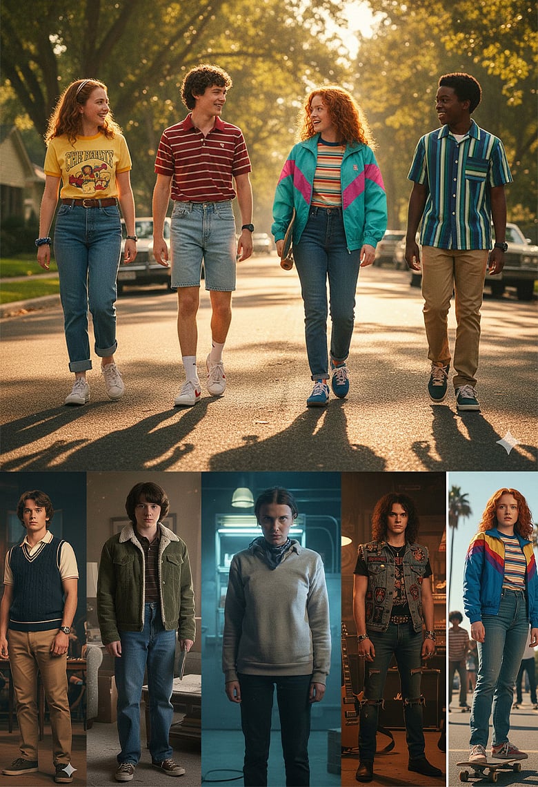 স্ট্রেঞ্জার থিংস-এর যেসব ফ্যাশন এলিমেন্টের নস্টালজিয়ায় মেতেছে জেনজি প্রজন্ম