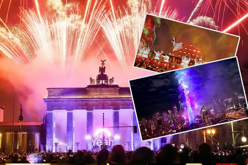নানা আয়োজনে নতুন বছরকে বরণ করে নিল বিশ্বের বিভিন্ন দেশ