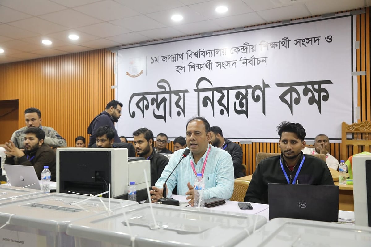 কারিগরি ত্রুটিতে জকসুর ভোট গণনা স্থগিত